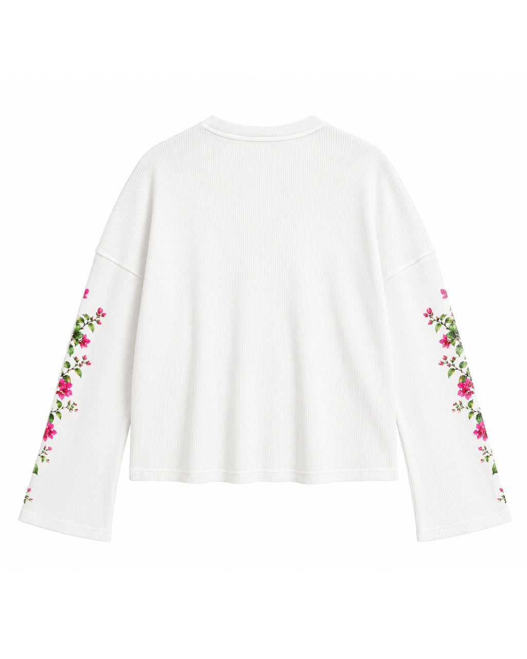 Santorini Bloom Oversized Waffle Tee