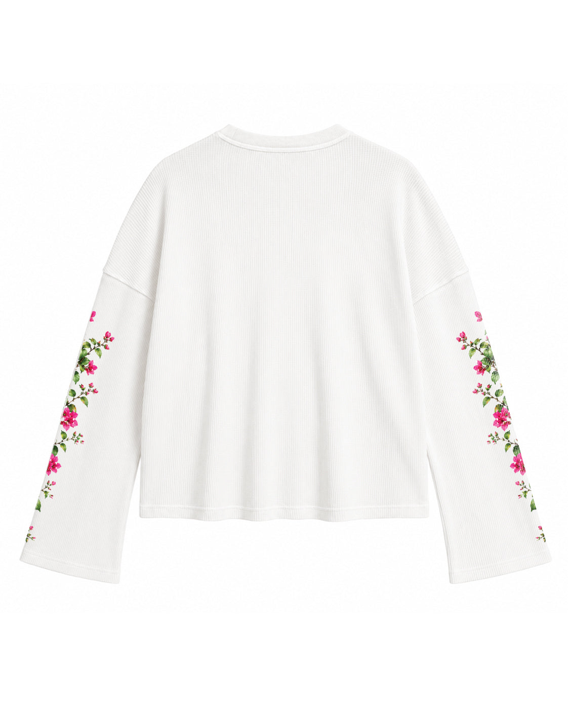 Santorini Bloom Oversized Waffle Tee