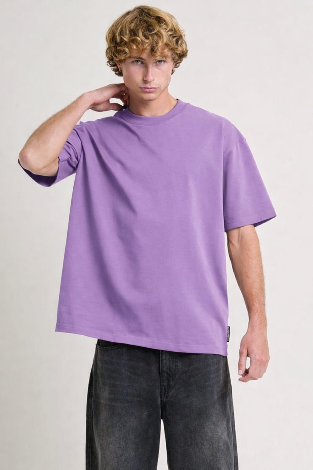 Oversized solid Lavender