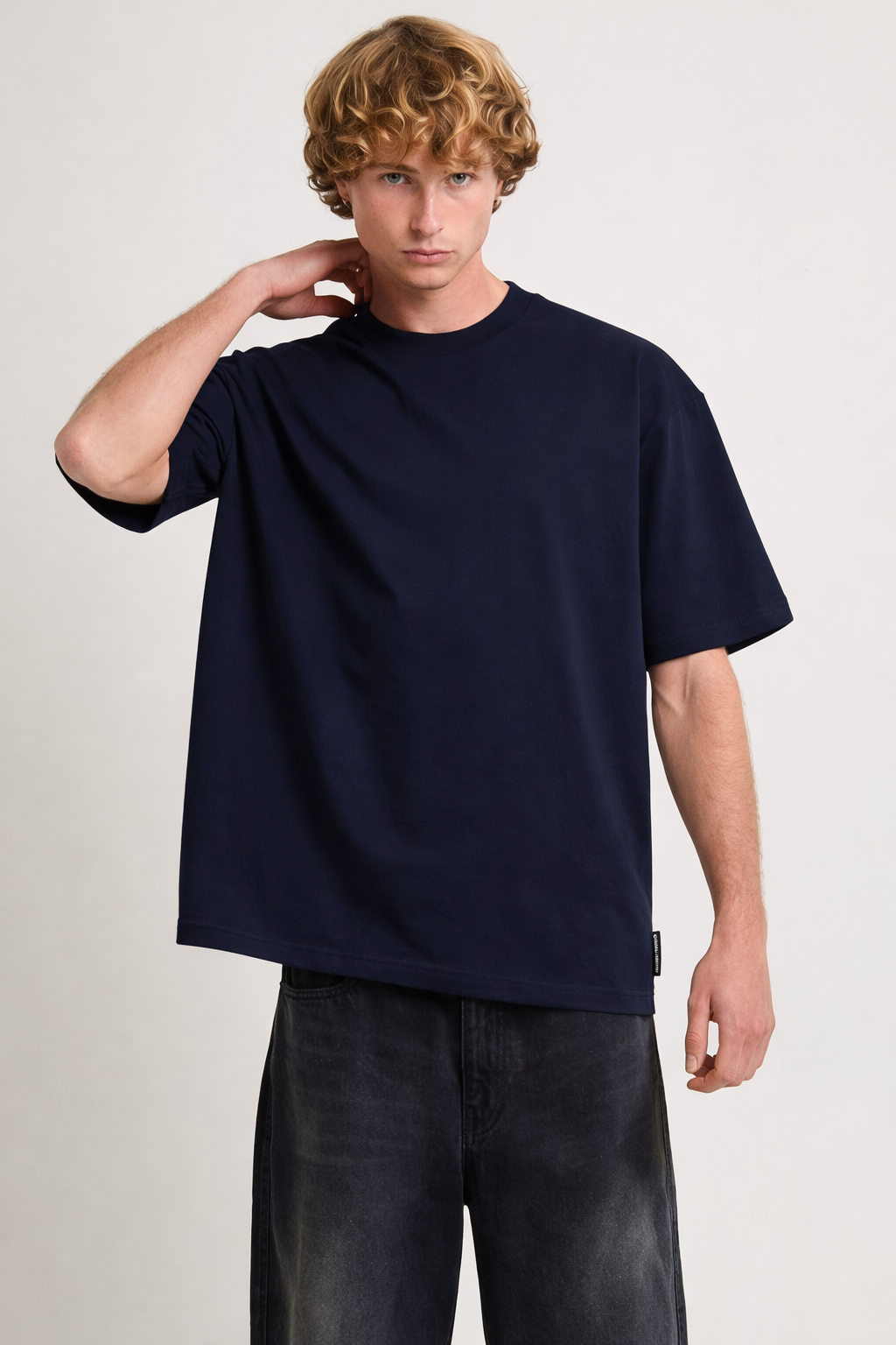 Oversized solid Navy Blue