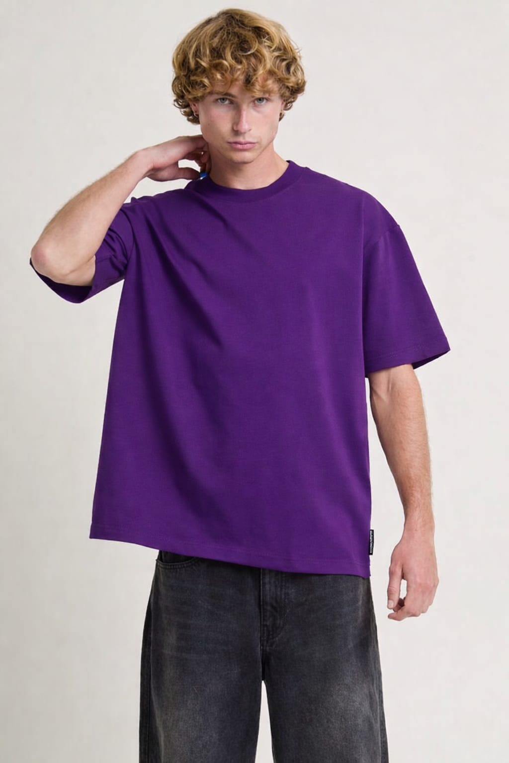 Oversized solid Purple